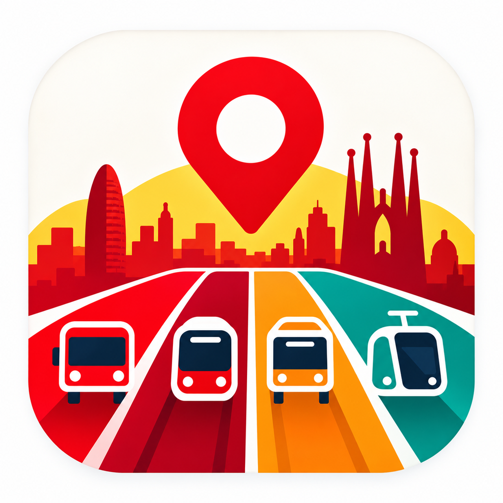Bus Barcelona Metro Rodalies icon